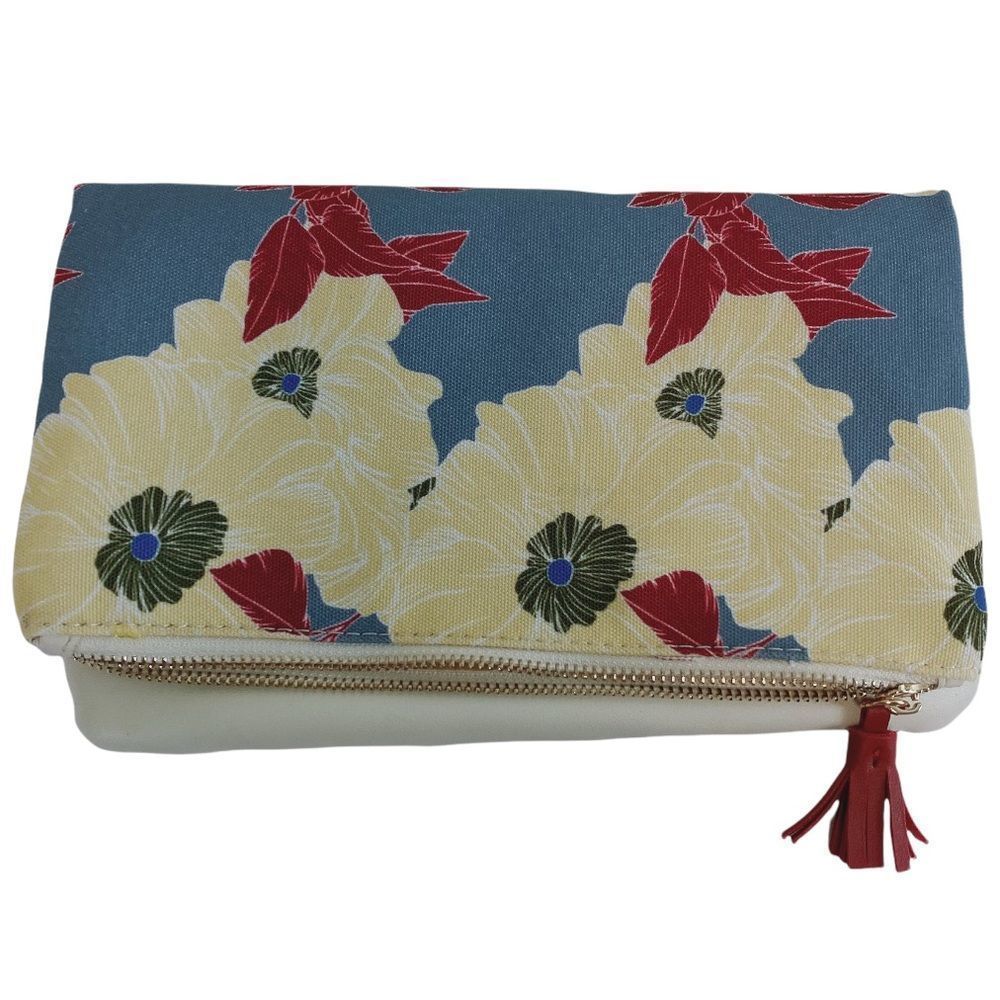 RACHEL PALLY Reversible Cluth in Bloom Fold Over Zip Floral Print‎